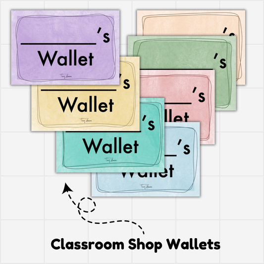 Classroom Shop Wallets - Tiny Humans Collection. - Teaching Tiny Humans
