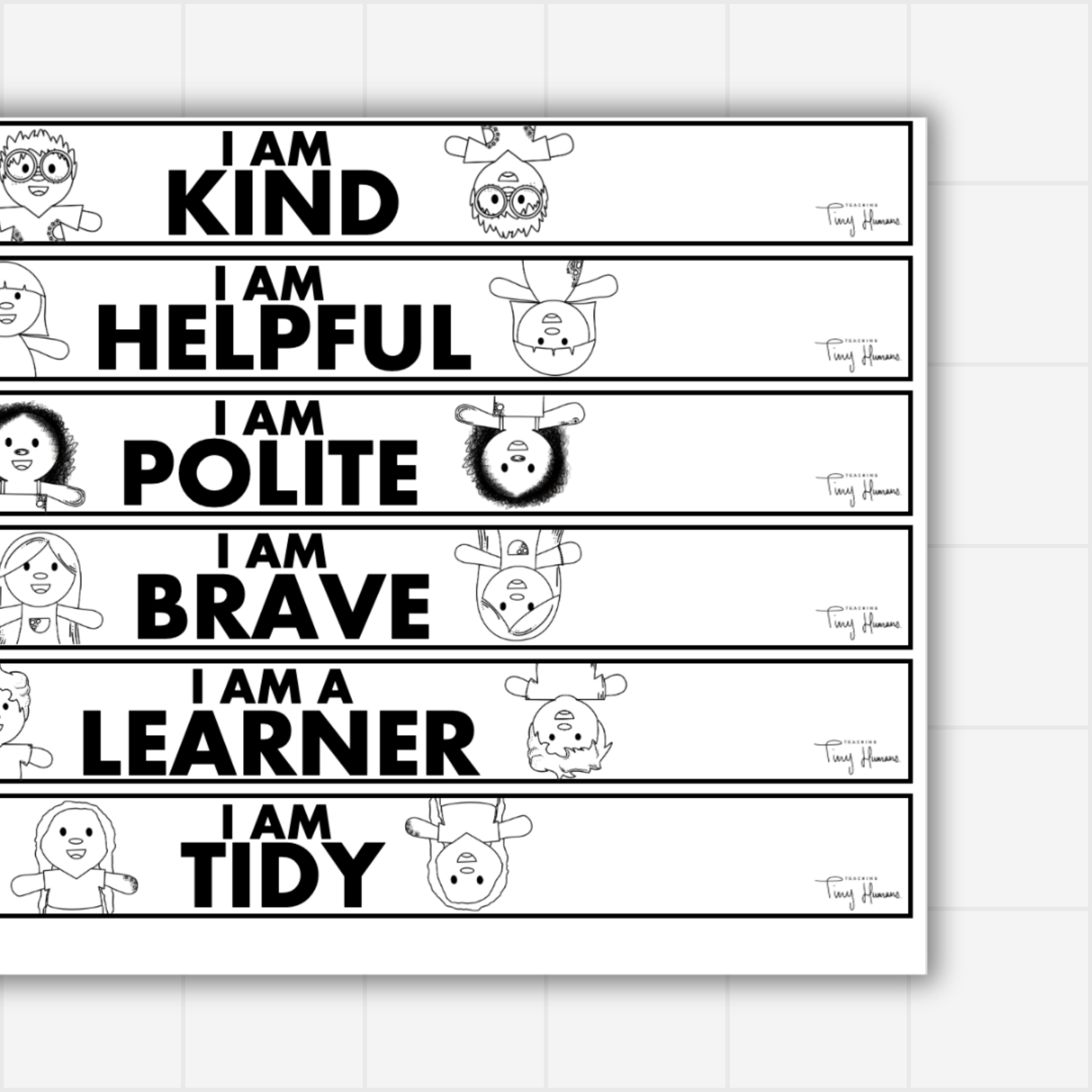 Affirmation Wrist Bands - Teaching Tiny Humans