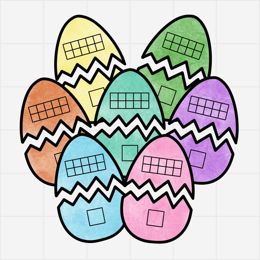 Easter Eggs Tens Frames - Teaching Tiny Humans
