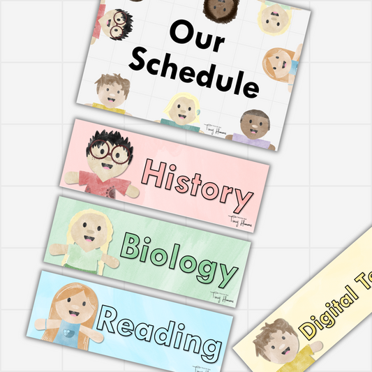 Daily Schedule - Tiny Humans Collection - Teaching Tiny Humans