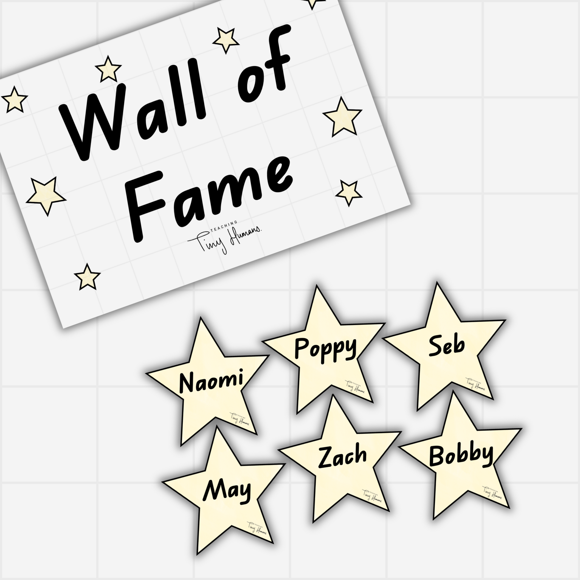 Wall of Fame Display - Teaching Tiny Humans