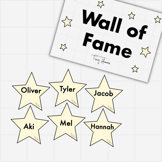 Wall of Fame Display - Teaching Tiny Humans