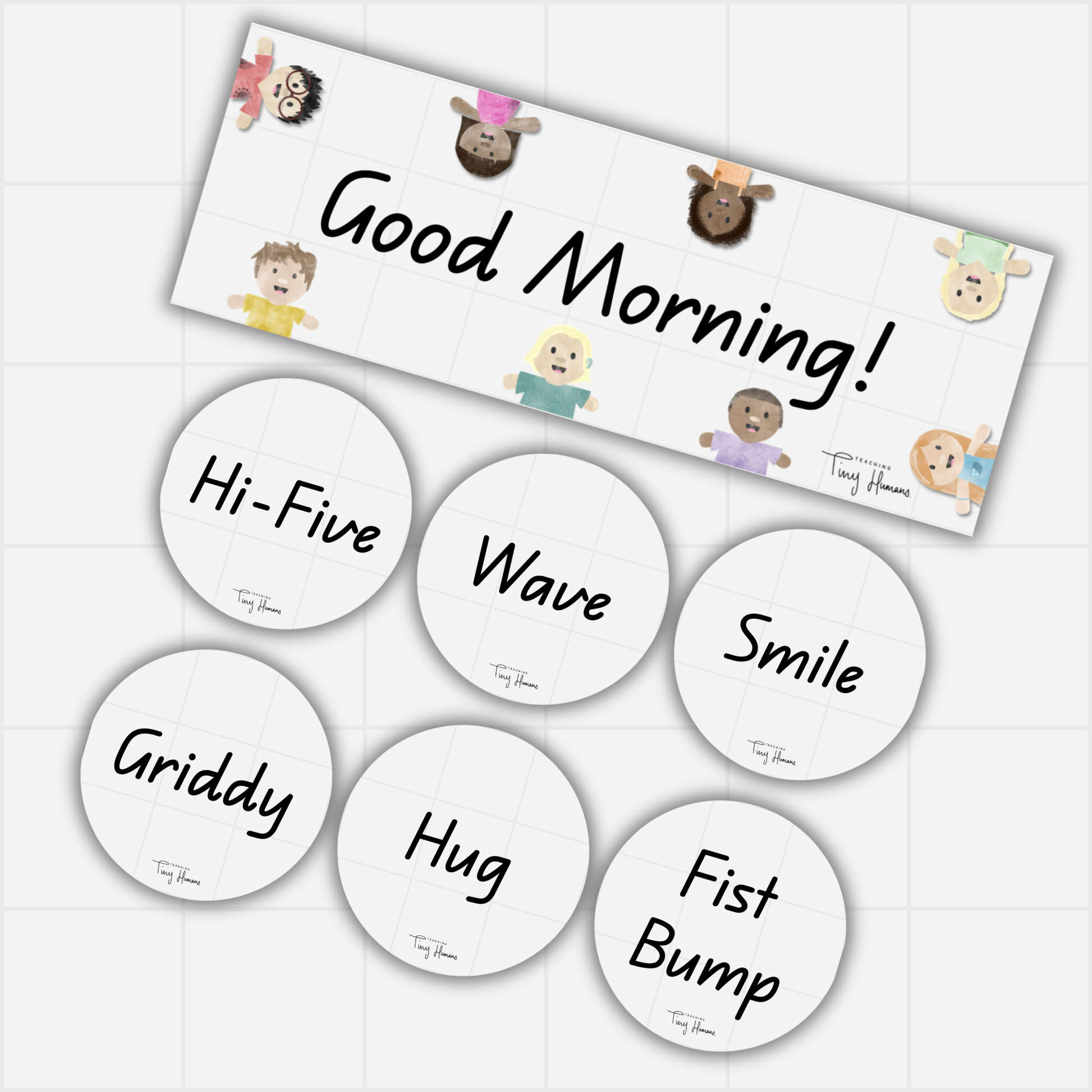 Greeting Display - Tiny Humans Collection - Teaching Tiny Humans