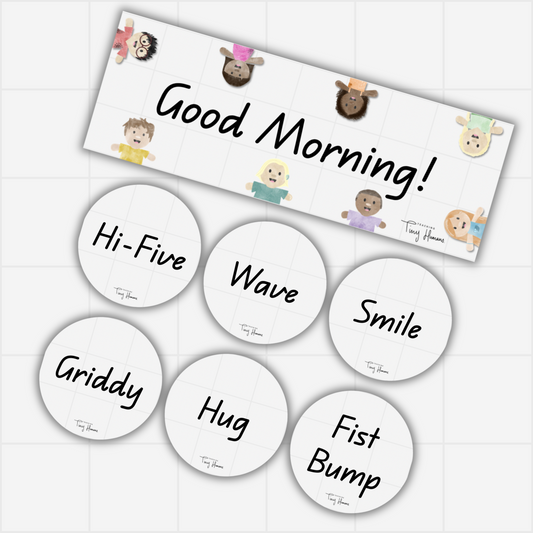 Greeting Display - Tiny Humans Collection - Teaching Tiny Humans