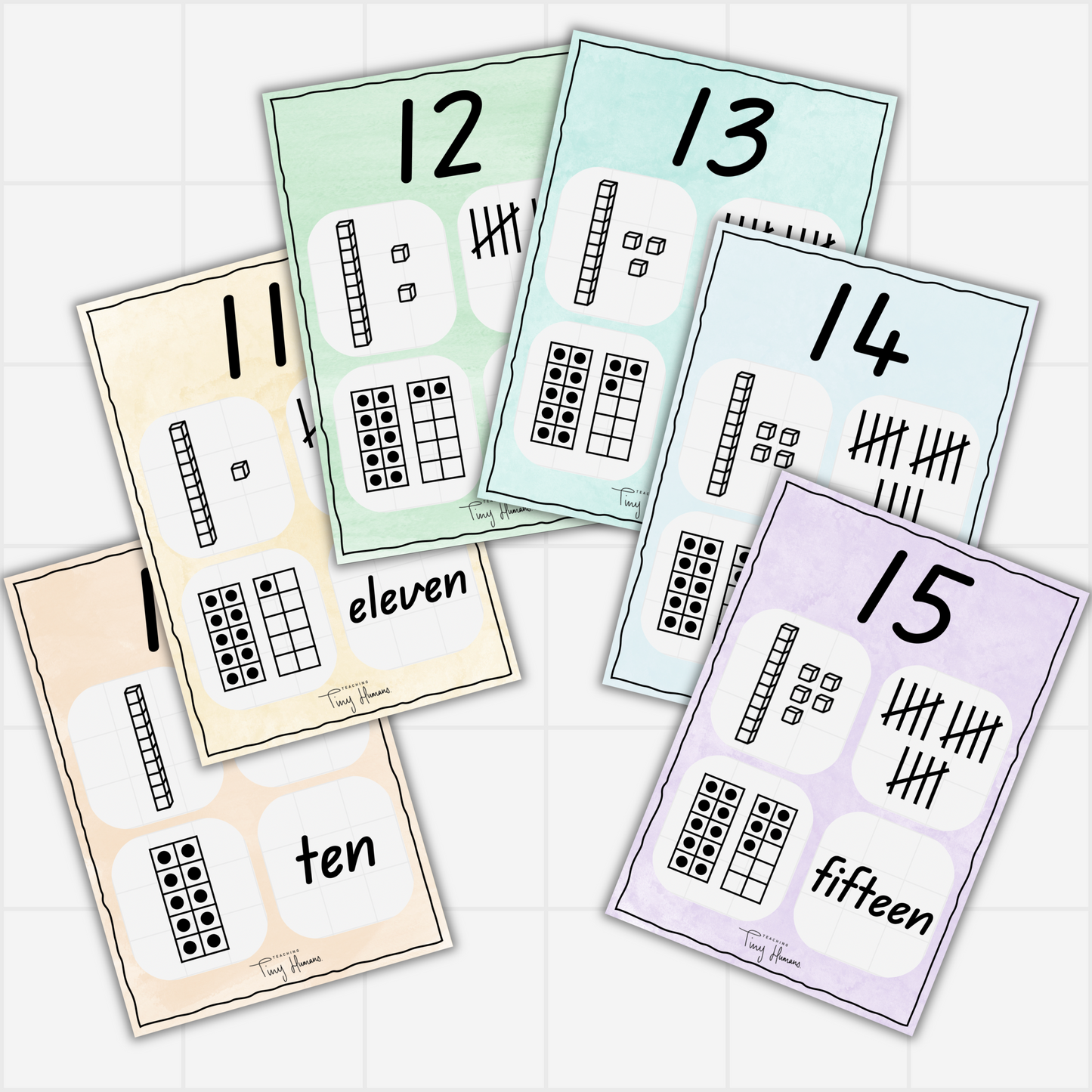 Number Posters - Tiny Humans Collection - Teaching Tiny Humans