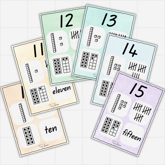 Number Posters - Tiny Humans Collection - Teaching Tiny Humans