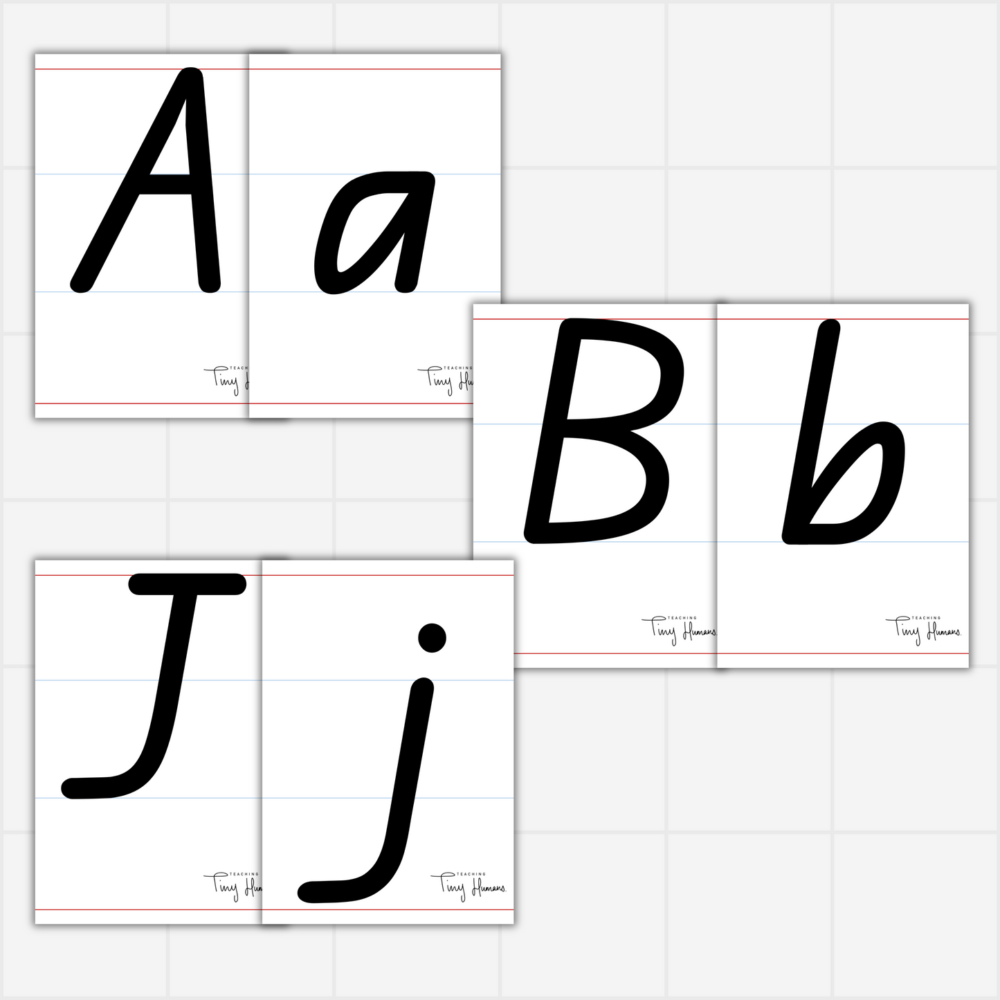 Alphabet Cards - QLD Font - Teaching Tiny Humans