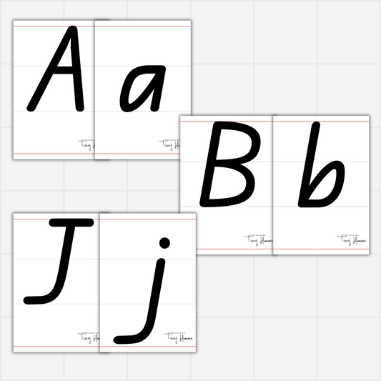 Alphabet Cards - QLD Font - Teaching Tiny Humans