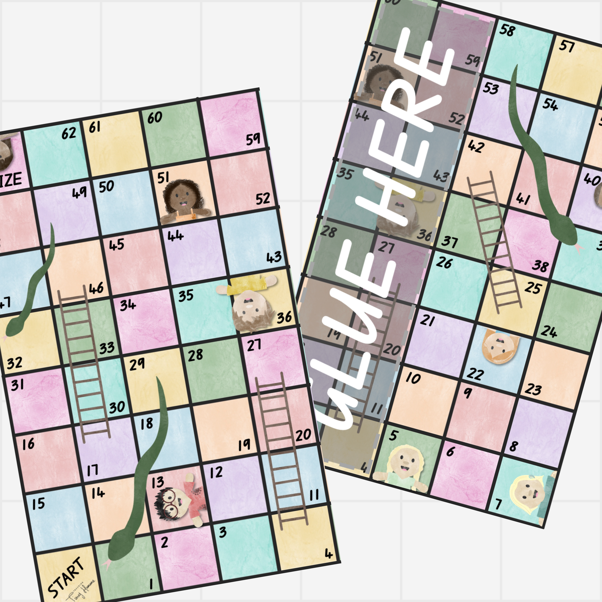 Snakes and Ladders - Tiny Humans Collection - Teaching Tiny Humans