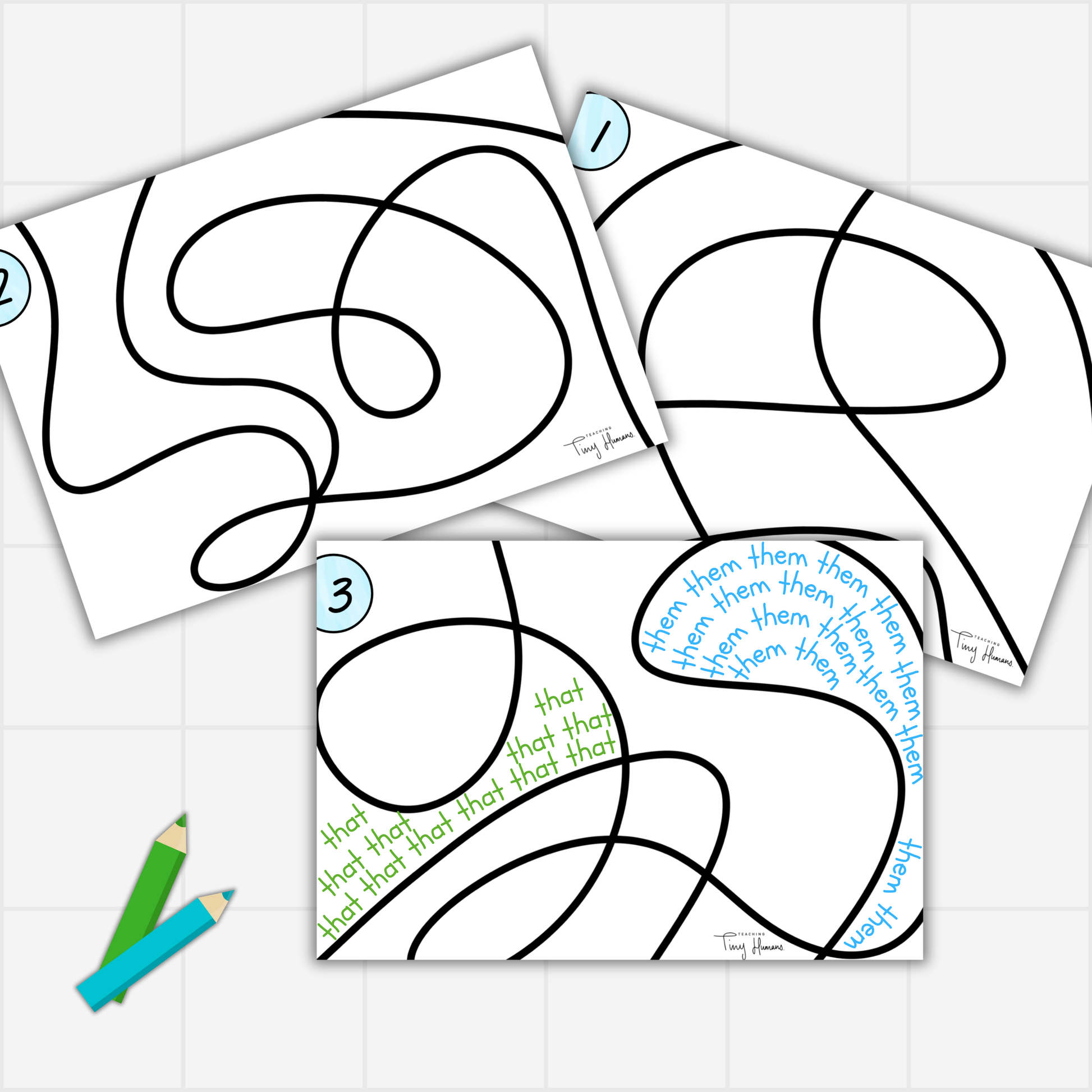 Scribble Writing Sight Words - Teaching Tiny Humans