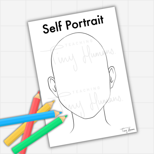 Self-Portrait Templates - Teaching Tiny Humans