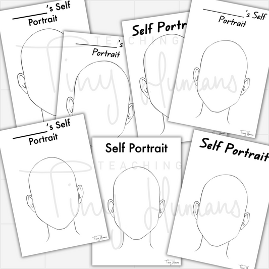 Self-Portrait Templates - Teaching Tiny Humans