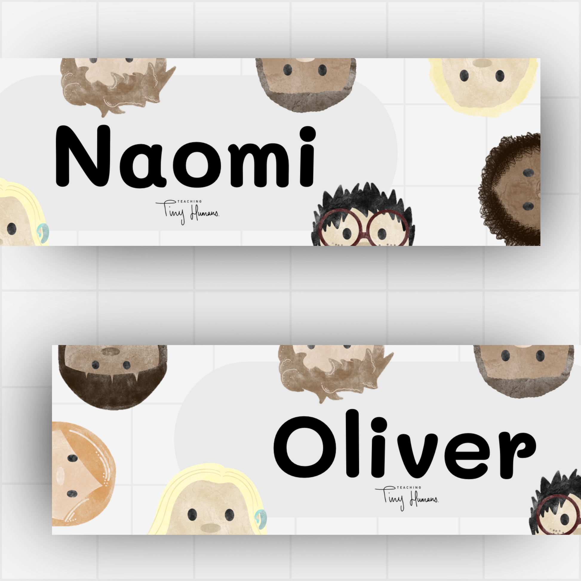 Desk Tags Tiny Humans Together - Teaching Tiny Humans