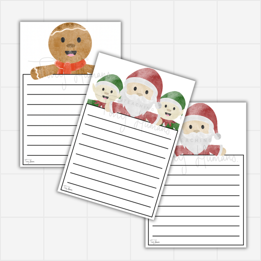 Christmas Writing Template - Tiny Christmas Collection. - Teaching Tiny Humans