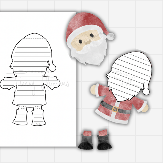 Santa Interactive Writing Template - Tiny Christmas Collection. - Teaching Tiny Humans