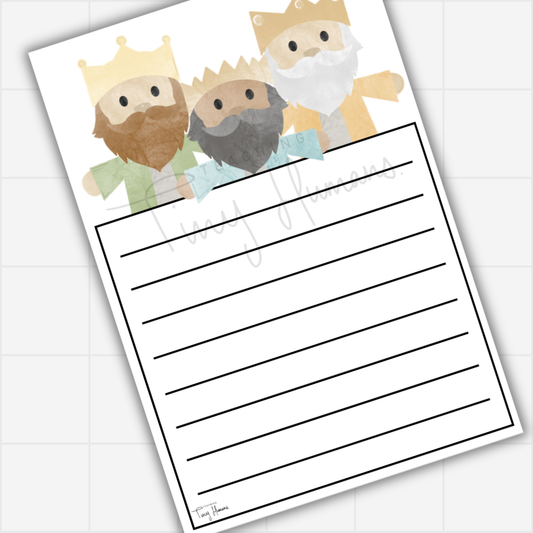 Christmas Writing Template - Tiny Nativity Collection. - Teaching Tiny Humans