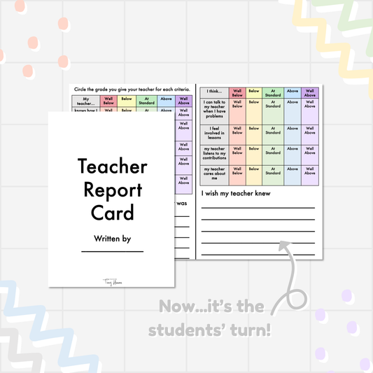 Teacher Report Card - Teaching Tiny Humans