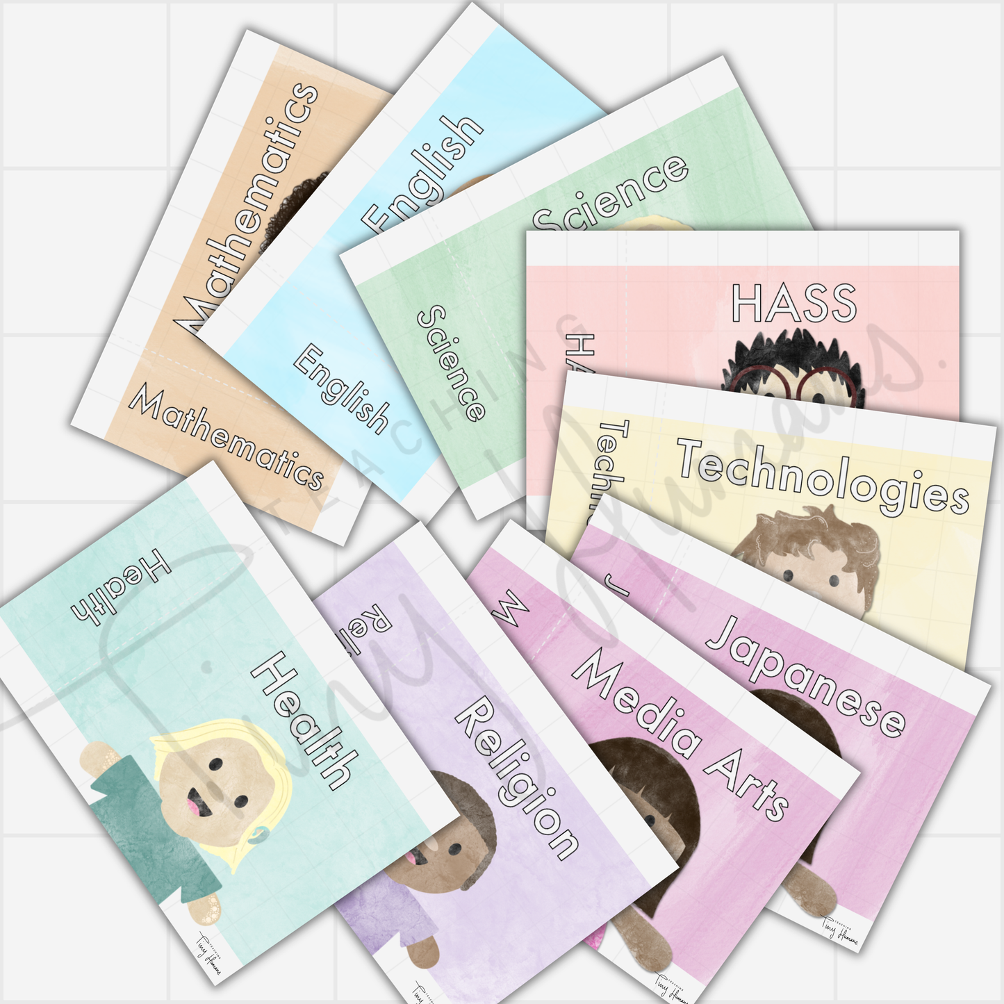 Subject Book Labels - Teaching Tiny Humans