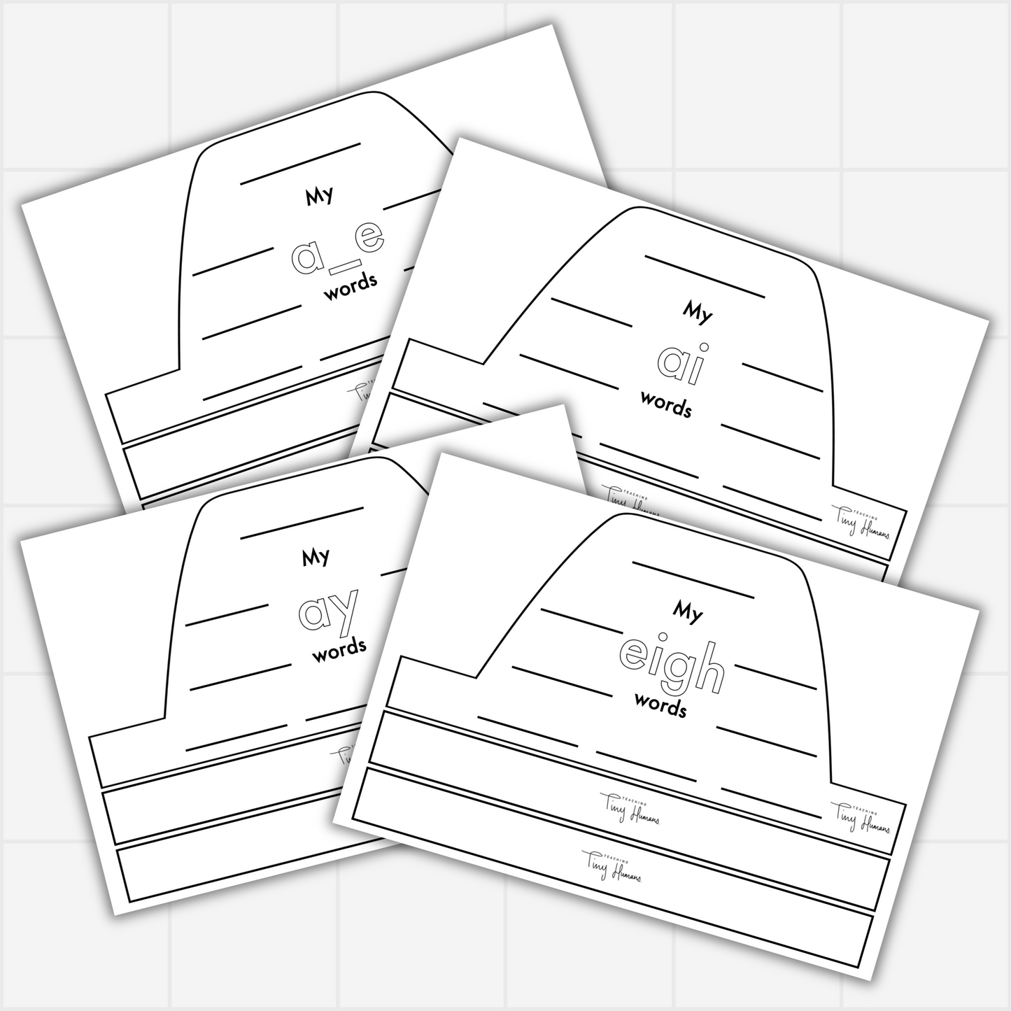 Long Vowels Crowns - Teaching Tiny Humans