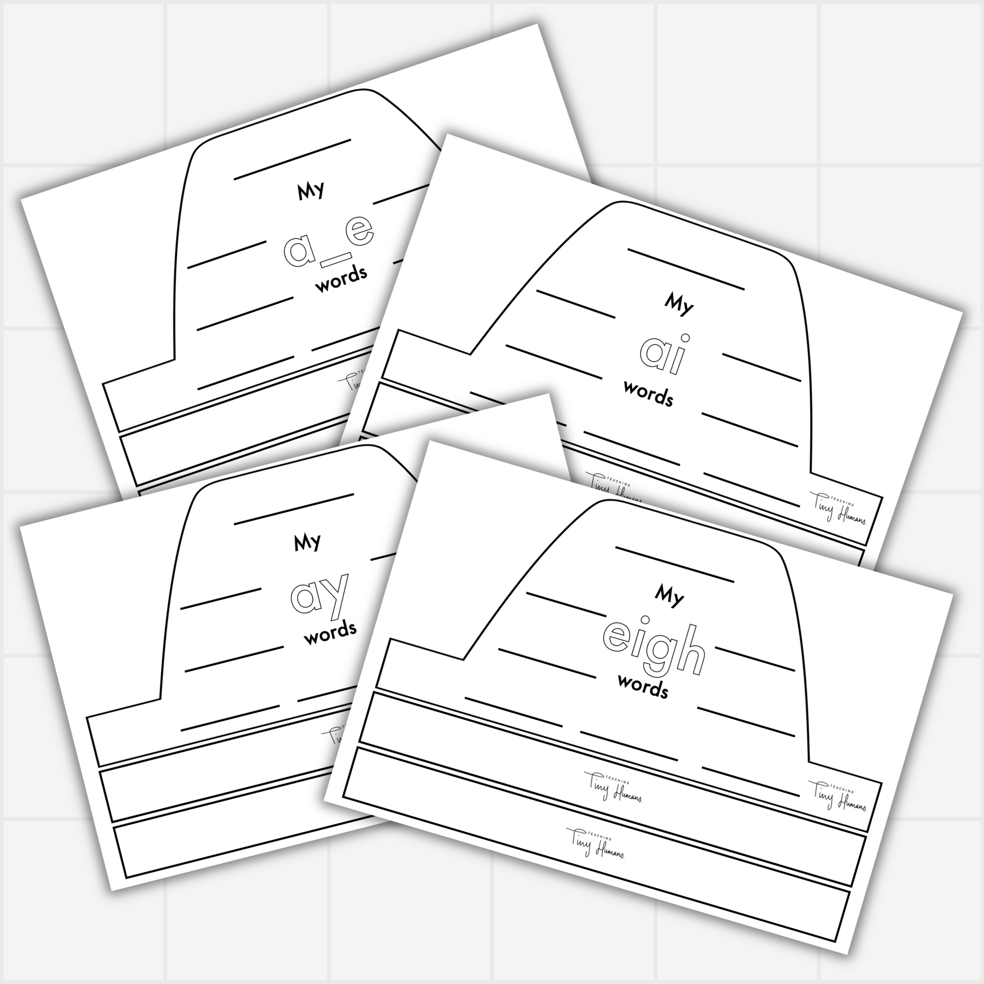 Long Vowels Crowns - Teaching Tiny Humans