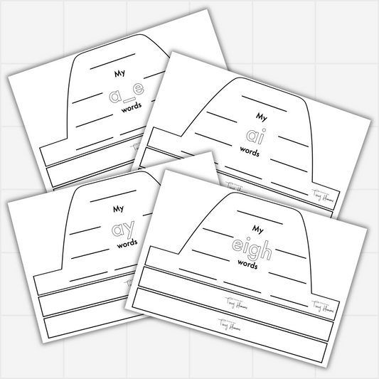 Long Vowels Crowns - Teaching Tiny Humans