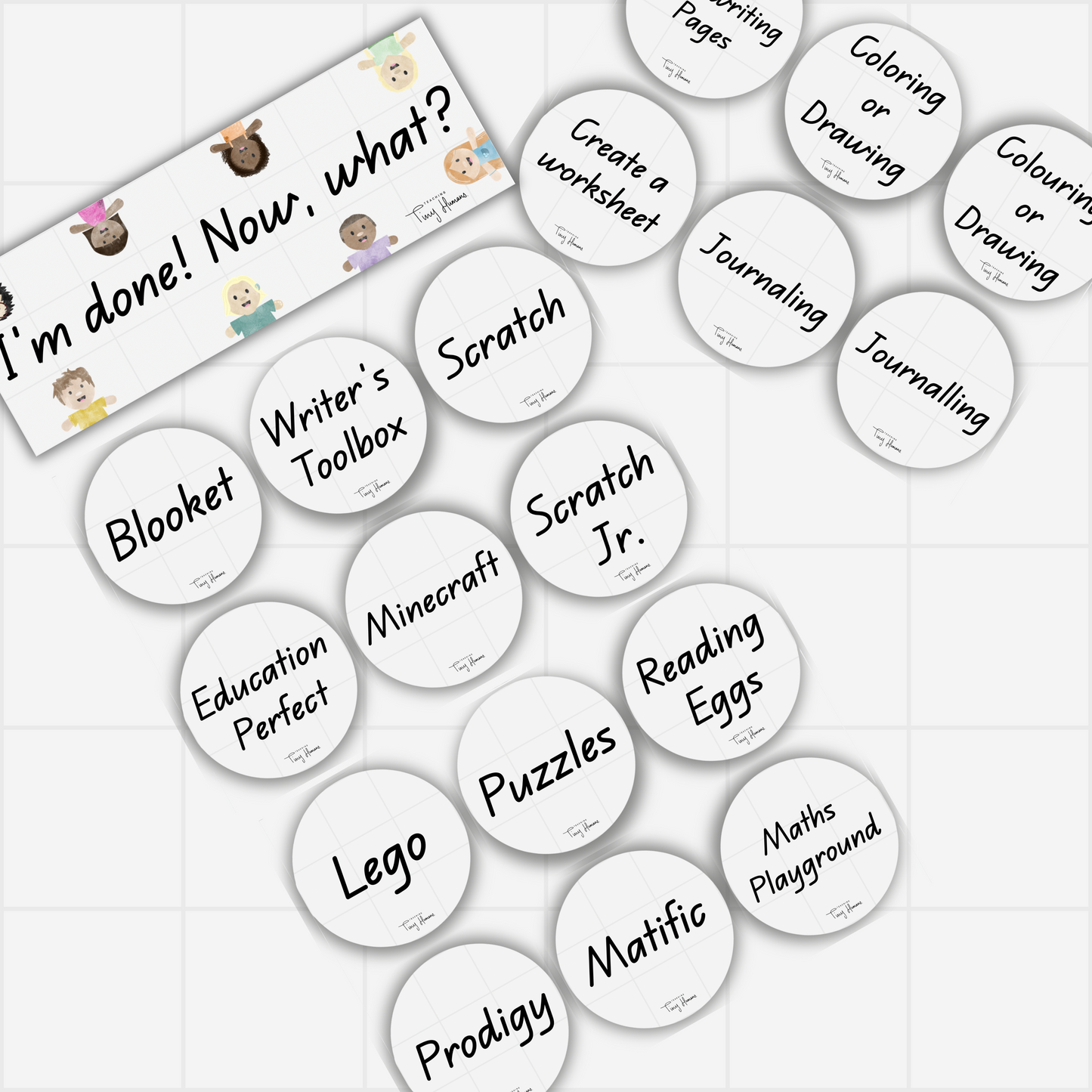 Fast Finisher Display - Tiny Humans Collection - Teaching Tiny Humans