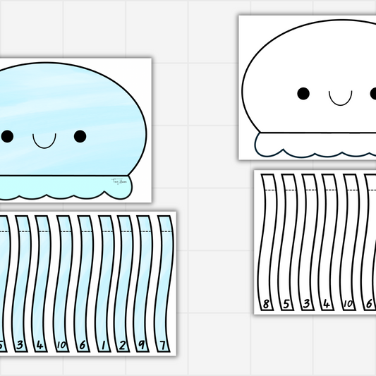 JellyFish 1-10 Counting Activity - Teaching Tiny Humans