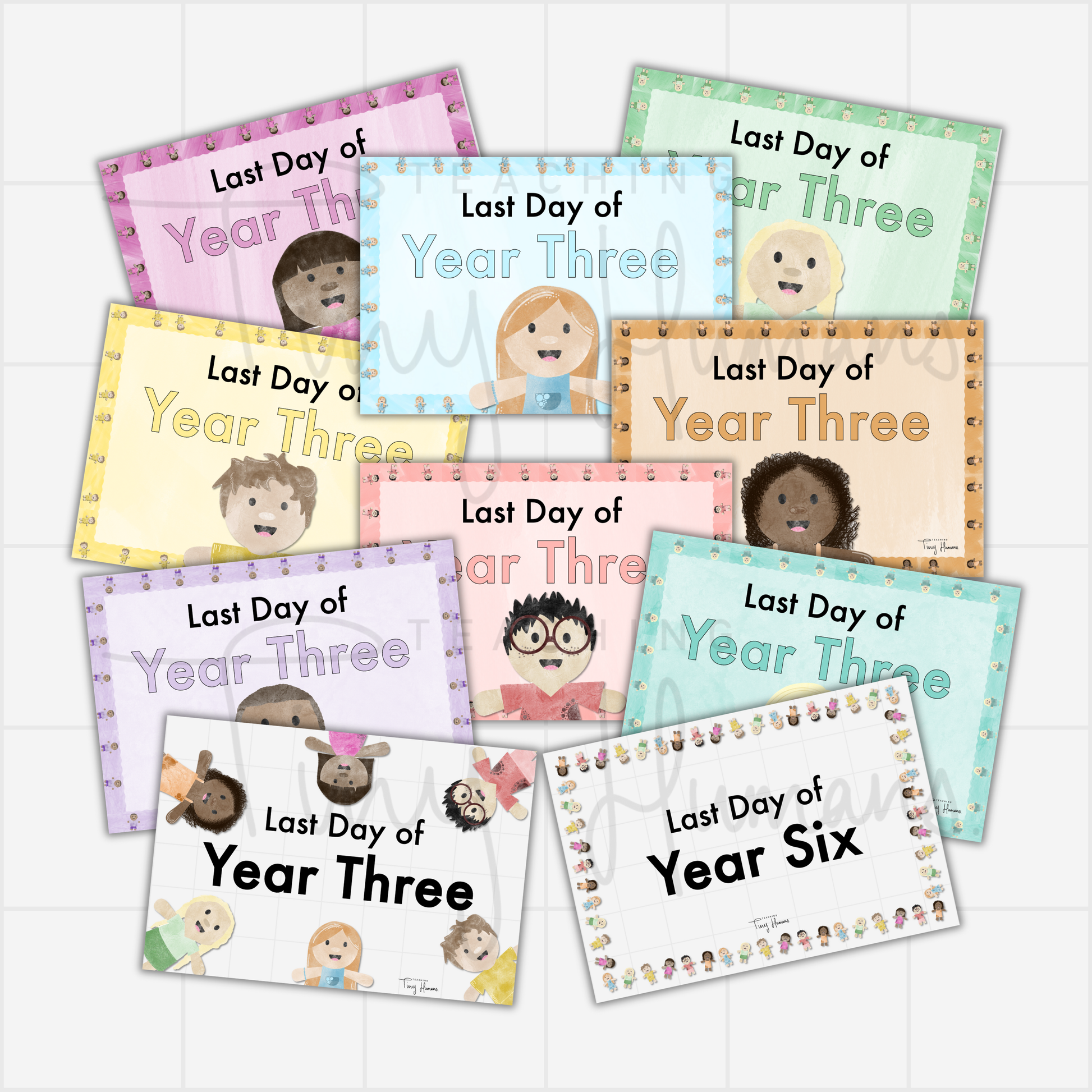 First + Last Day Posters Bundle - Teaching Tiny Humans