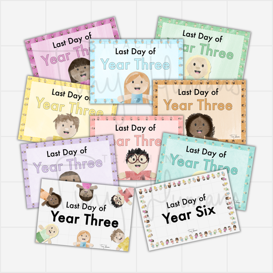 First + Last Day Posters Bundle - Teaching Tiny Humans